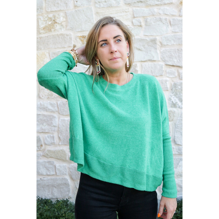 Hacci Soft Sweater - Green