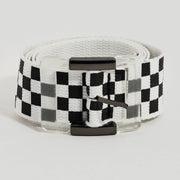 Black and White Checkered Fashion Belt