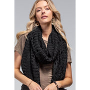 Net Oblong Scarf - Black