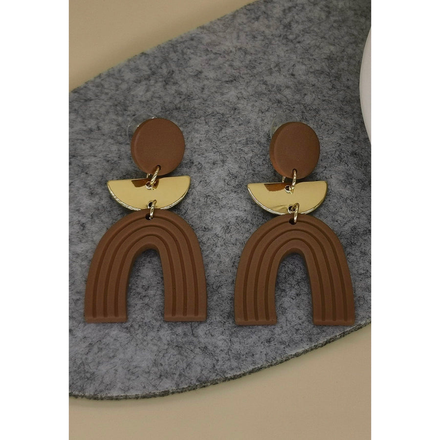 Chocolate Clay Statement Earrings