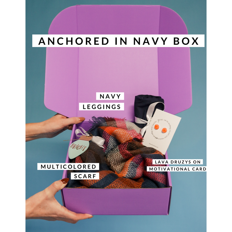 Savvy Gift Box - Anchored in Navy
