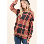 Cozy Fireside Plaid Top