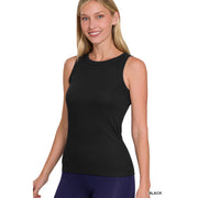 Ribbed Scoop Neck Tank - 2 colors