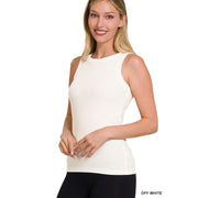 Ribbed Scoop Neck Tank - 2 colors