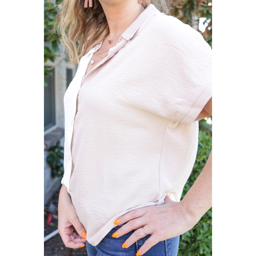 Collared Color Block Shirt