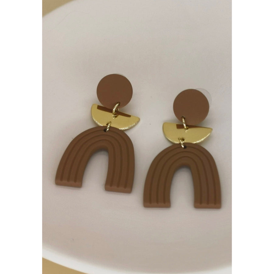 Chocolate Clay Statement Earrings