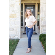 Collared Color Block Shirt