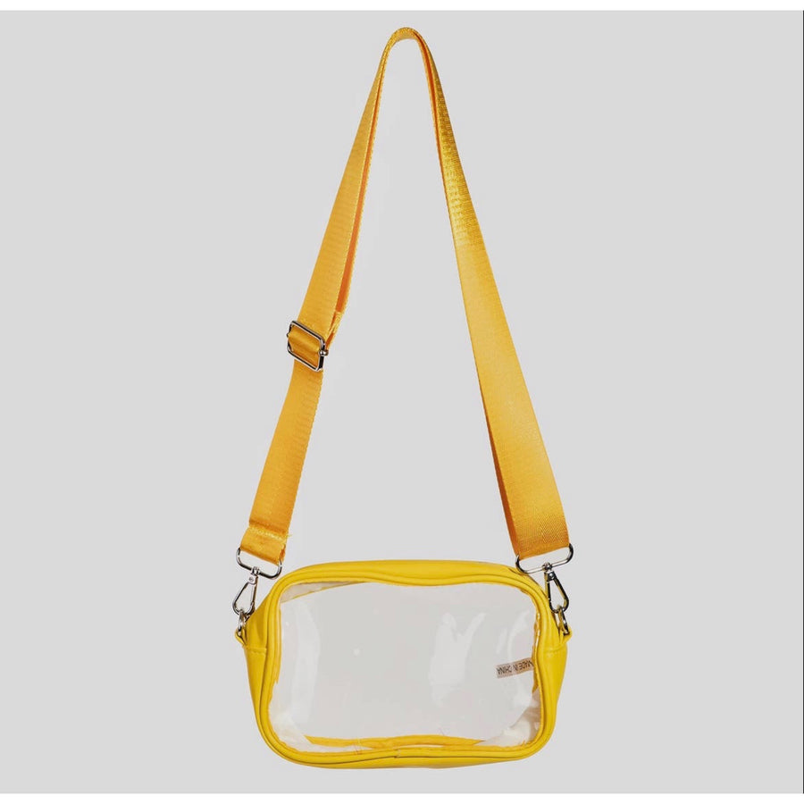 Clear Rectangle Game Day Bag - Yellow