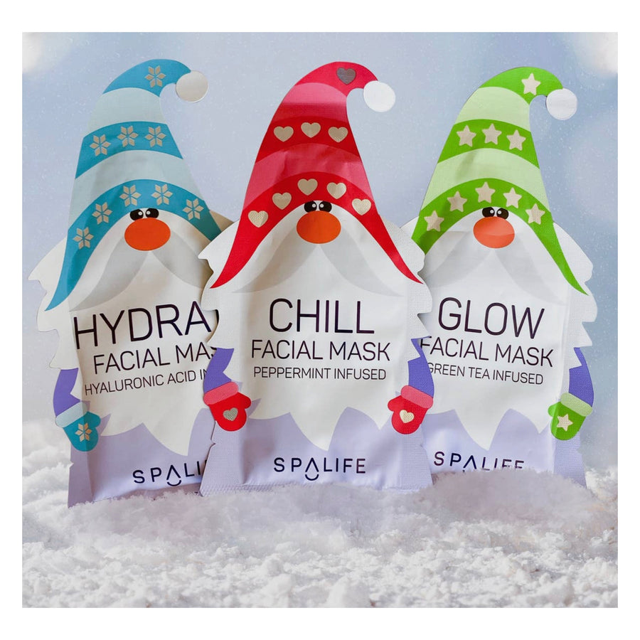 Christmas Gnome Face Cleansing Masks - Pack of 3