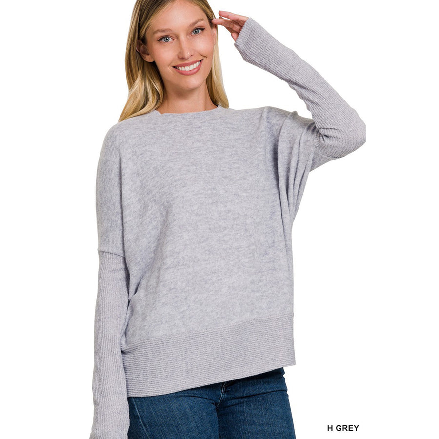 Snow Days Long Sleeve Top - H. Grey