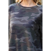 A Brisk Hike Long Sleeve Camo Top