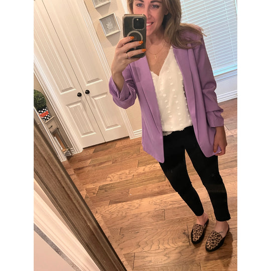 Women's Blazer - Bright Lavender