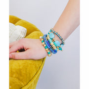 Simple Stacking Bracelets - Turquoise