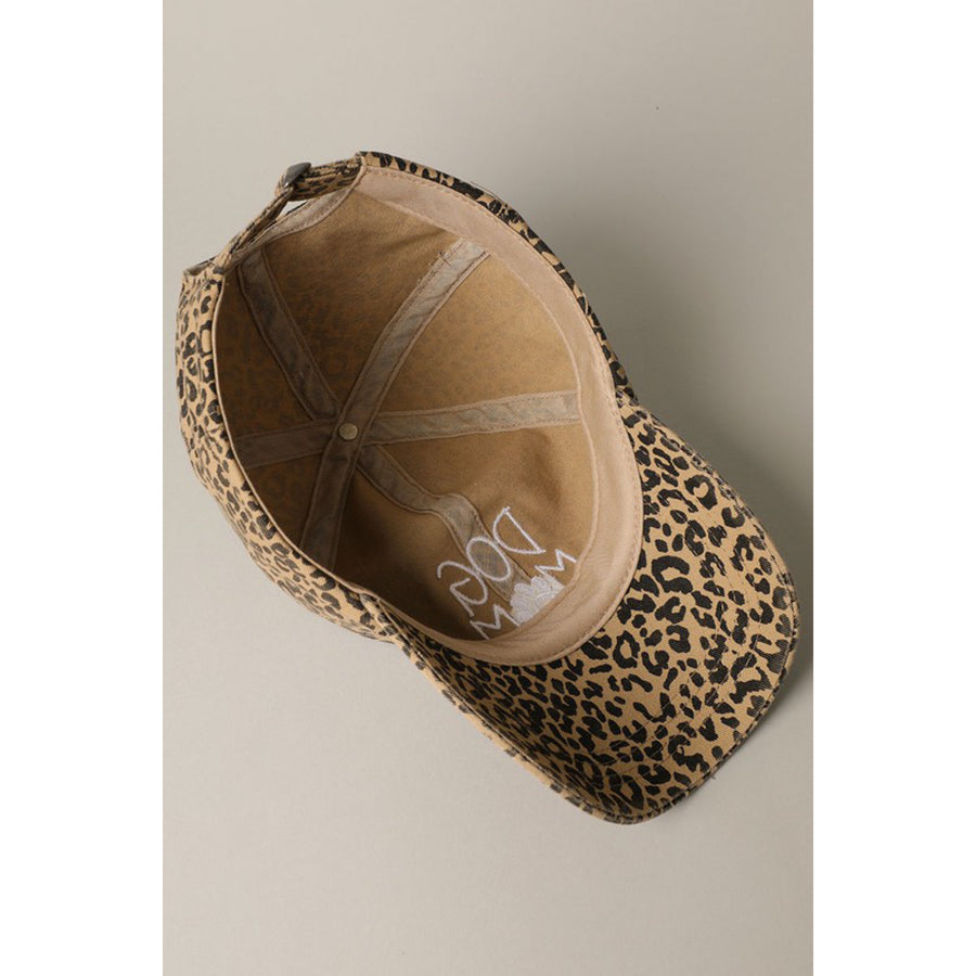 Dog Mom Leopard Hat