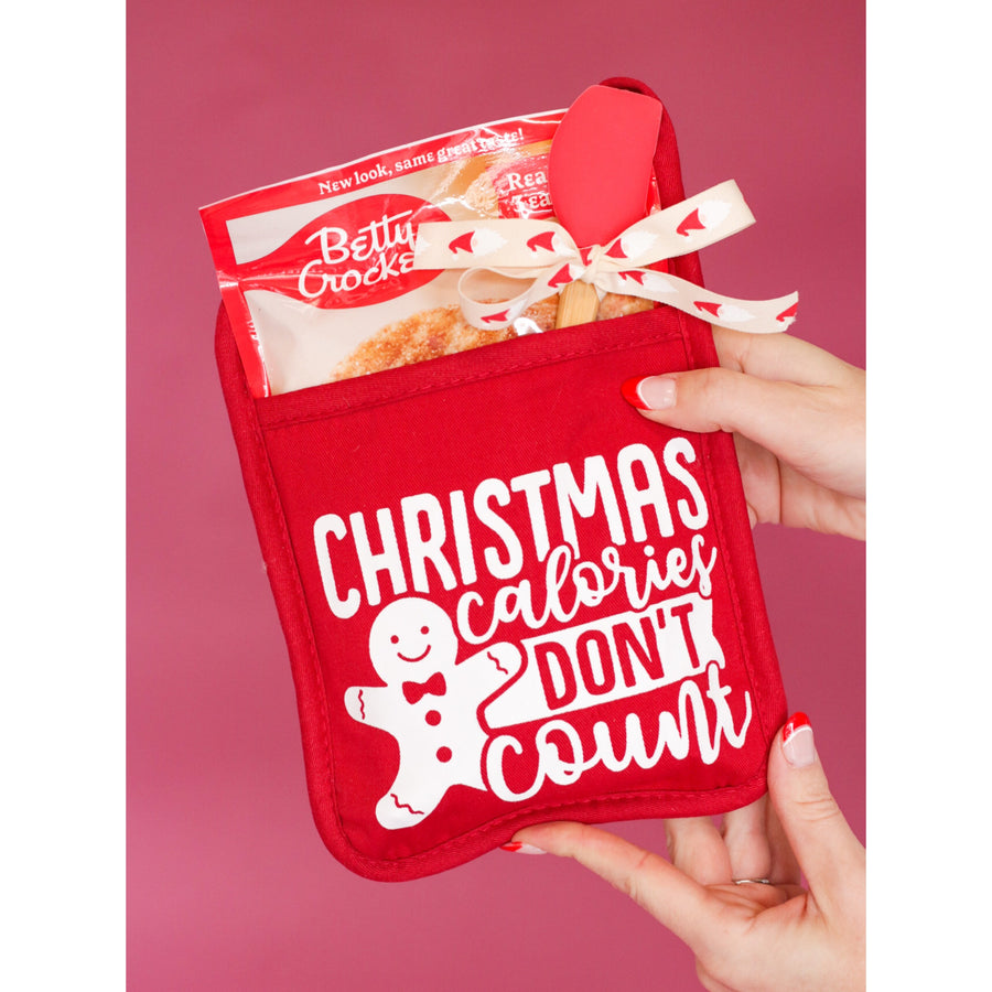 Holiday Pot Holder: Christmas Calories Don't Count