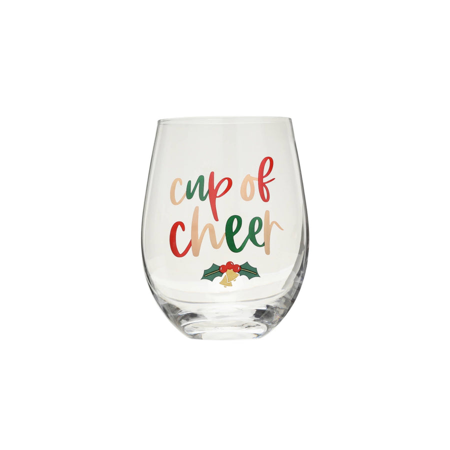 Cup of Cheer & Jingle Juice Wine Glass