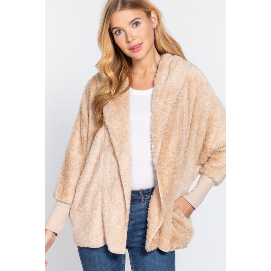 Warm by the Fire Hoodie Jacket - Champagne