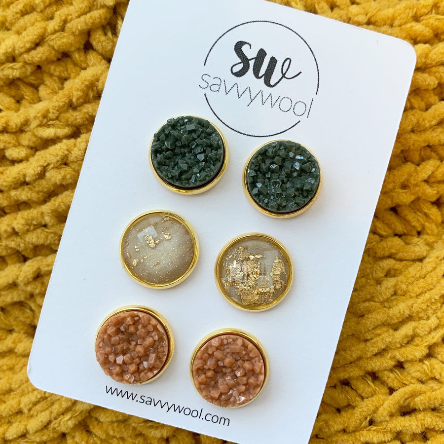 Fall for You Druzy Set 12MM