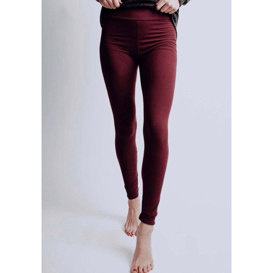 Savvy Magic Leggings - Yoga Waist - Wine