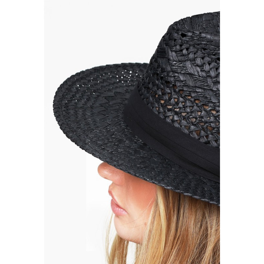 Spring Break Panama Hat - Black