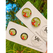 Savvy Stud Earrings - He’s a mean one, Mr Grinch.