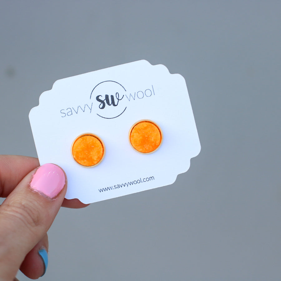 Savvy Studs - Tangerine