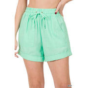 Zenana Linen Shorts - 4 colors