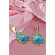 Destin Nights Teal Statement Earrings