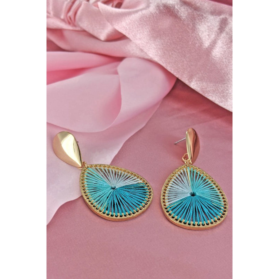 Destin Nights Teal Statement Earrings