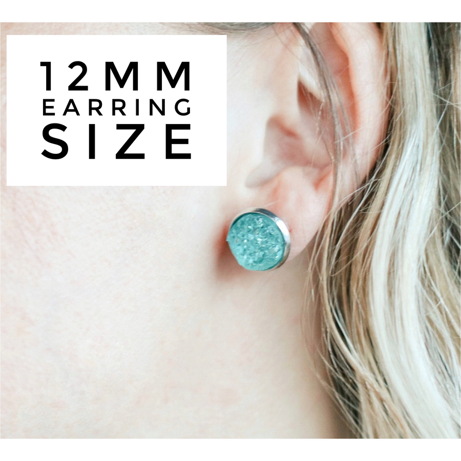 12MM Druzy Earrings - Be Brave