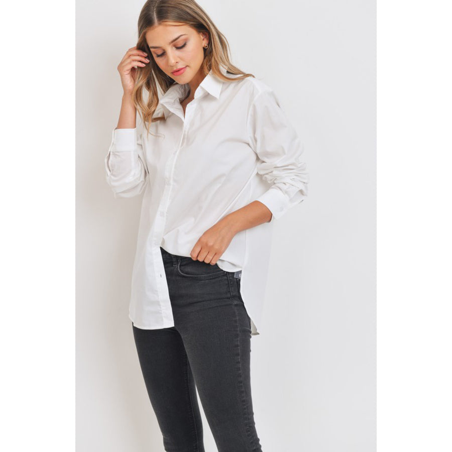 White Button Down Top 
