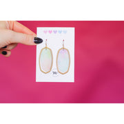 Cotton Candy Drop Earrings