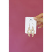 Golden Diamond Statement Earrings