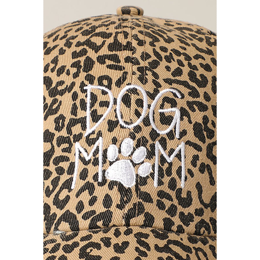 Dog Mom Leopard Hat