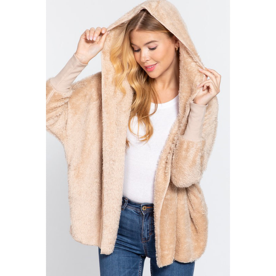 Warm by the Fire Hoodie Jacket - Champagne