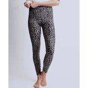 Leopard Leggings - Black and Gray