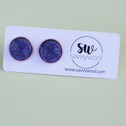 12MM (Bigs) Druzy Earrings -  Heather