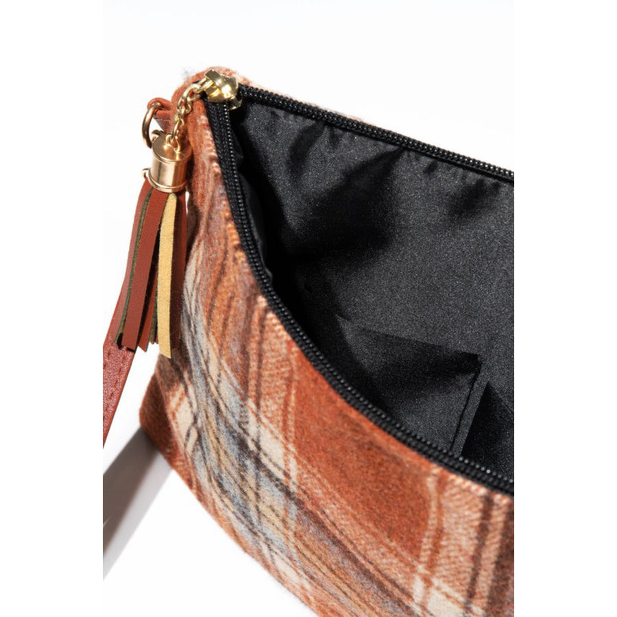 Plaid Crossbody Winter Clutch