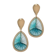 Destin Nights Teal Statement Earrings