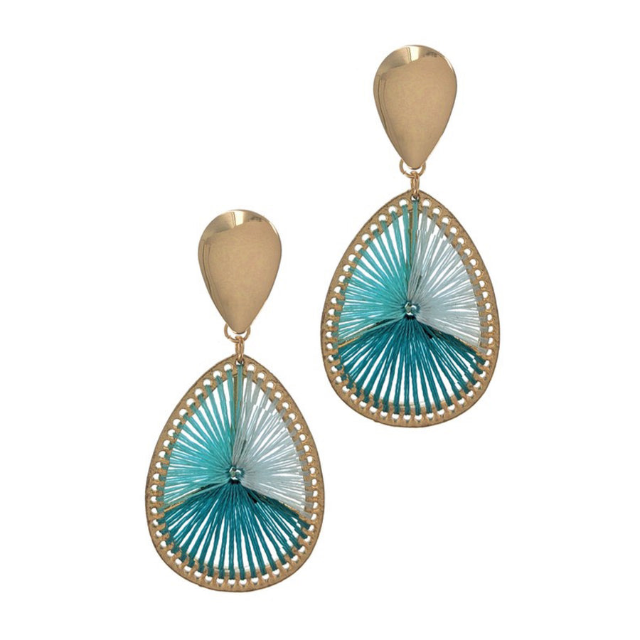 Destin Nights Teal Statement Earrings