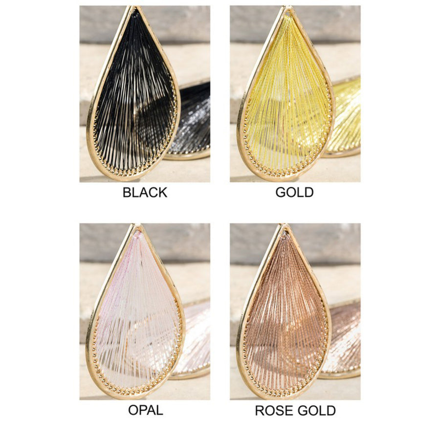Opal Colored Statement Earrings