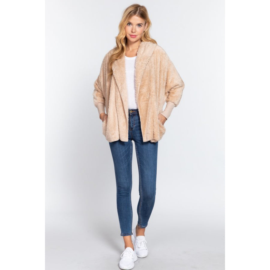 Warm by the Fire Hoodie Jacket - Champagne