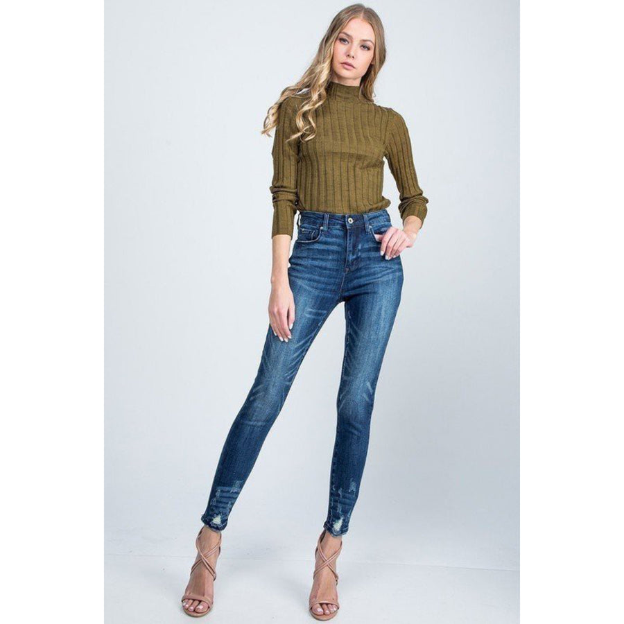 Special A Jeans Wisker Bottom Hem