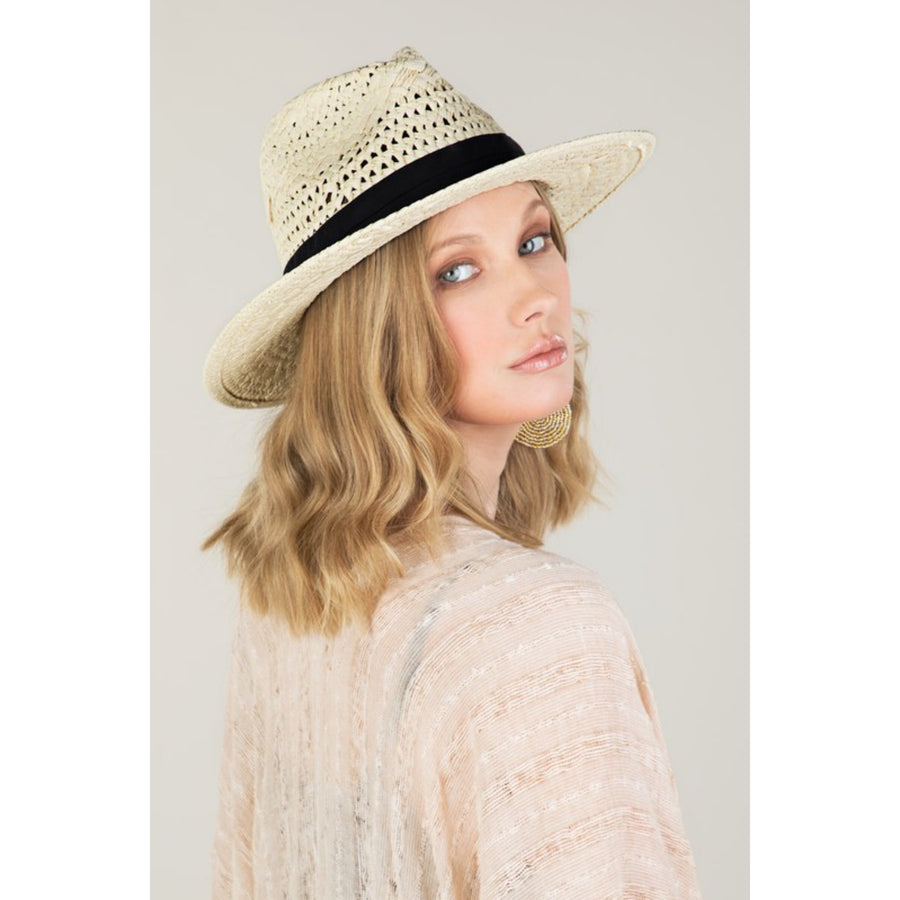 Spring Break Panama Hat - Black