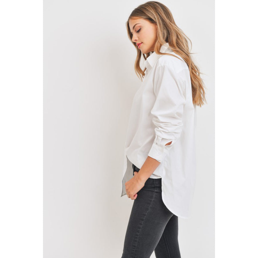 Boyfriend Style White Button Down