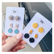Teacher Pencil Stud Earrings Set