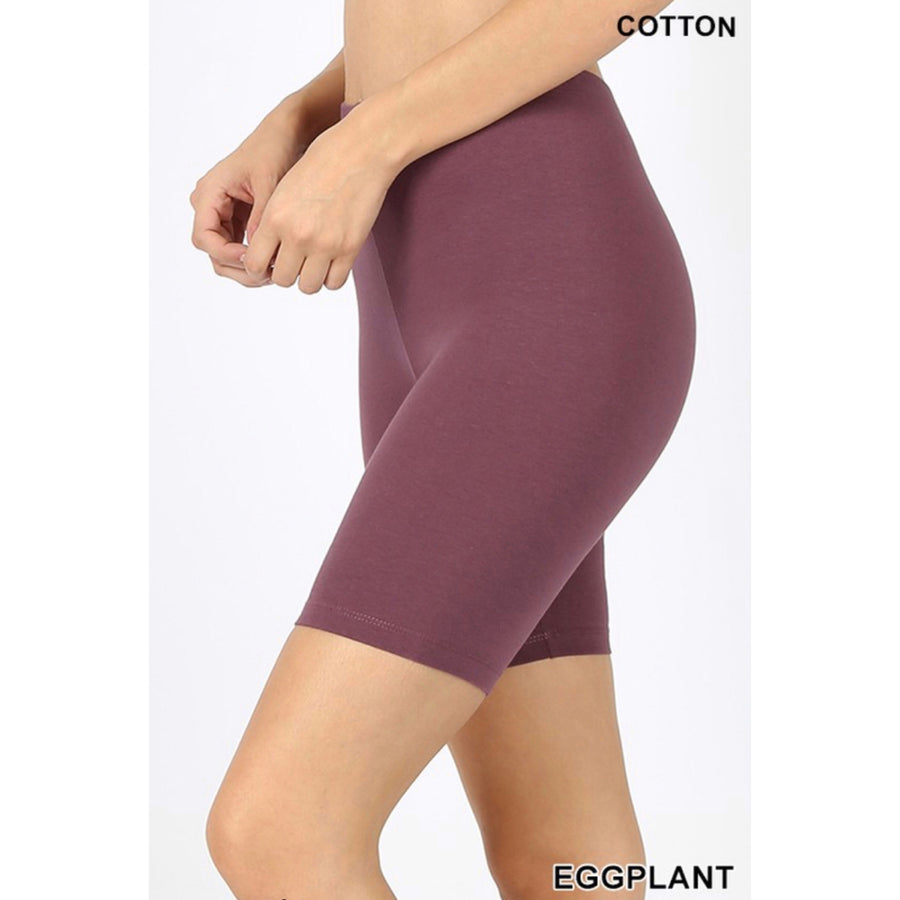 - Eggplant Zenana Biker Shorts