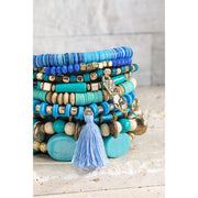 Simple Stacking Bracelets - Turquoise