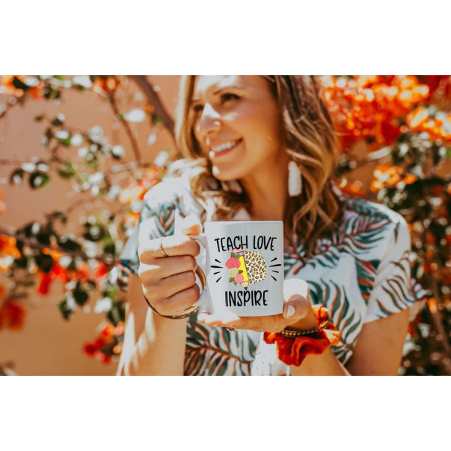 Teacher Gift - Teach Love Inspire Mug