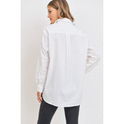 Boyfriend Style White Button Down